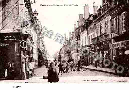 Ville de COSNESURLOIRE, carte postale ancienne