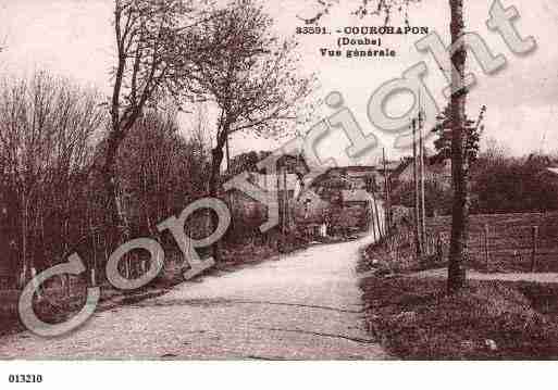 Ville de COURCHAPON, carte postale ancienne