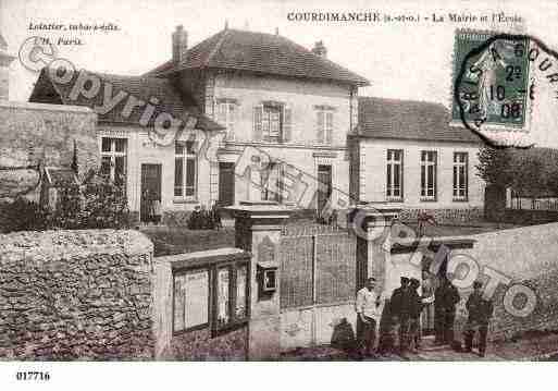 Ville de COURDIMANCHE, carte postale ancienne