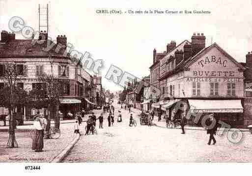 Ville de CREIL, carte postale ancienne