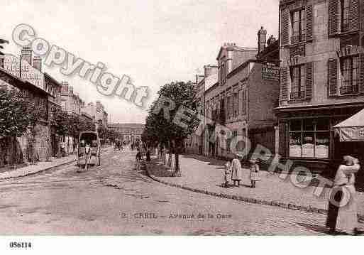 Ville de CREIL, carte postale ancienne