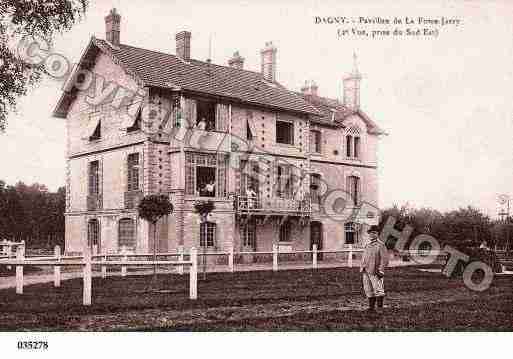 Ville de DAGNY, carte postale ancienne