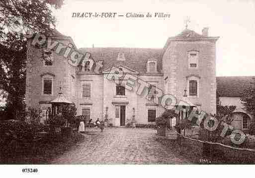 Ville de DRACYLEFORT, carte postale ancienne