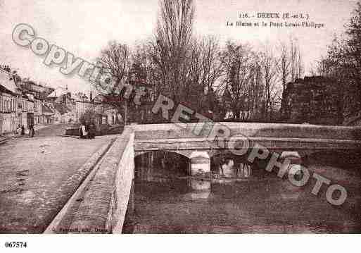 Ville de DREUX, carte postale ancienne