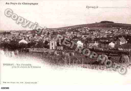 Ville de EPERNAY, carte postale ancienne