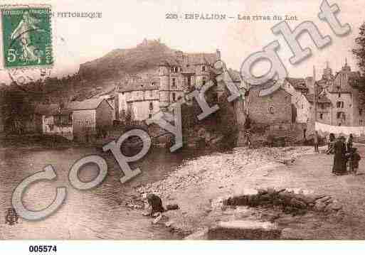 Ville de ESPALION, carte postale ancienne