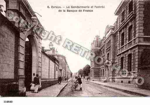 Ville de EVREUX, carte postale ancienne