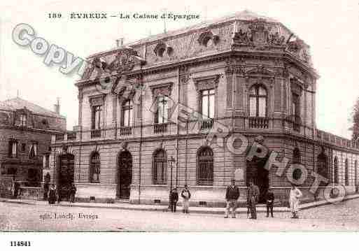 Ville de EVREUX, carte postale ancienne