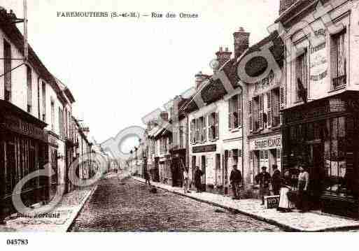 Ville de FAREMOUTIERS, carte postale ancienne