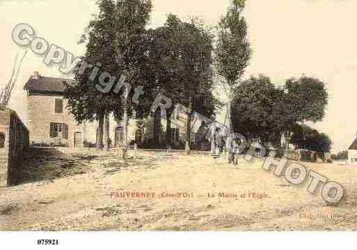 Ville de FAUVERNEY, carte postale ancienne