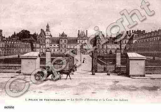 Ville de FONTAINEBLEAU, carte postale ancienne