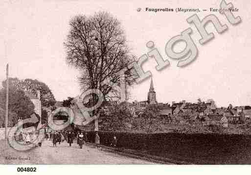 Ville de FOUGEROLLESDUPLESSIS, carte postale ancienne