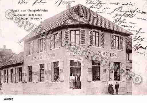 Ville de GEISPOLSHEIM, carte postale ancienne