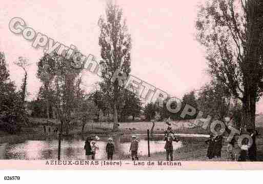 Ville de GENAS, carte postale ancienne