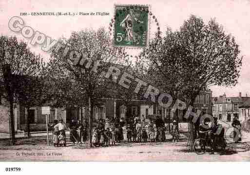 Ville de GENNETEIL, carte postale ancienne