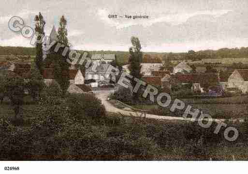 Ville de GIRY, carte postale ancienne