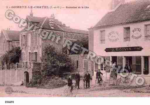 Ville de GOMETZLECHATEL, carte postale ancienne