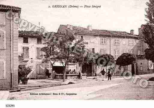 Ville de GRIGNAN, carte postale ancienne