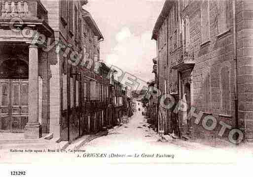 Ville de GRIGNAN, carte postale ancienne