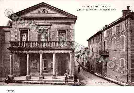 Ville de GRIGNAN, carte postale ancienne