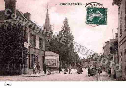 Ville de GUIGNES, carte postale ancienne