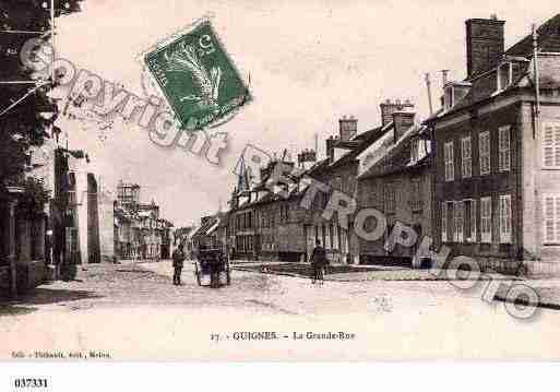 Ville de GUIGNES, carte postale ancienne