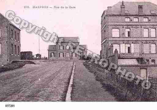 Ville de HASPRES, carte postale ancienne