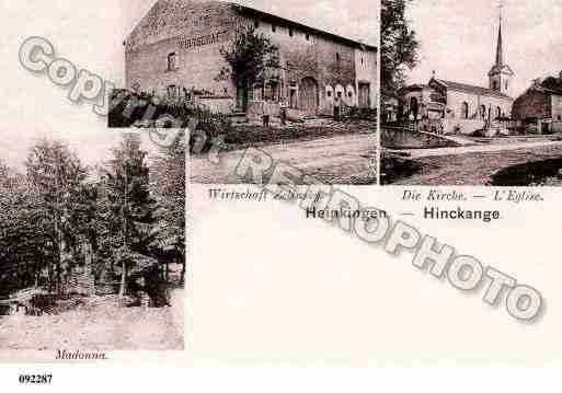 Ville de HINCKANGE, carte postale ancienne Ville de HINCKANGE, carte postale ancienne