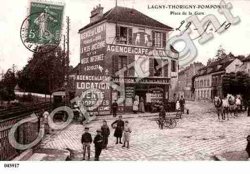 Ville de LAGNYSURMARNE, carte postale ancienne