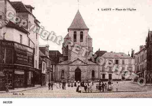 Ville de LAGNYSURMARNE, carte postale ancienne