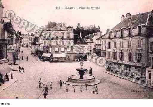 Ville de LAGNYSURMARNE, carte postale ancienne