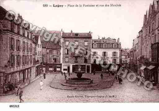 Ville de LAGNYSURMARNE, carte postale ancienne