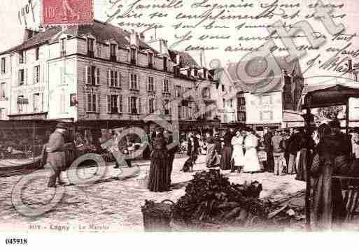 Ville de LAGNYSURMARNE, carte postale ancienne