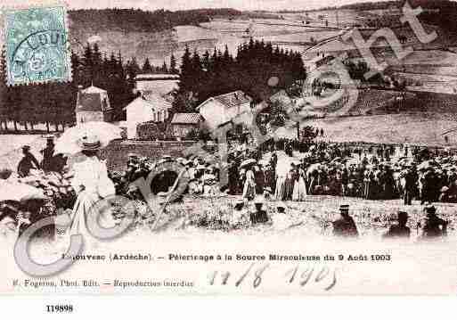 Ville de LALOUVESC, carte postale ancienne