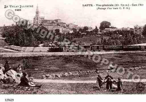 Ville de LAPTE, carte postale ancienne