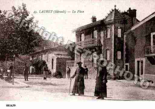 Ville de LAURET, carte postale ancienne