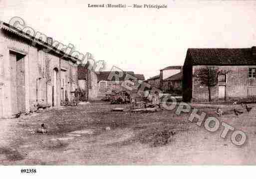 Ville de LEMUD, carte postale ancienne