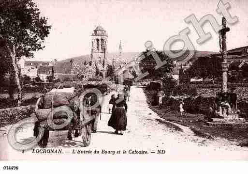 Ville de LOCRONAN, carte postale ancienne