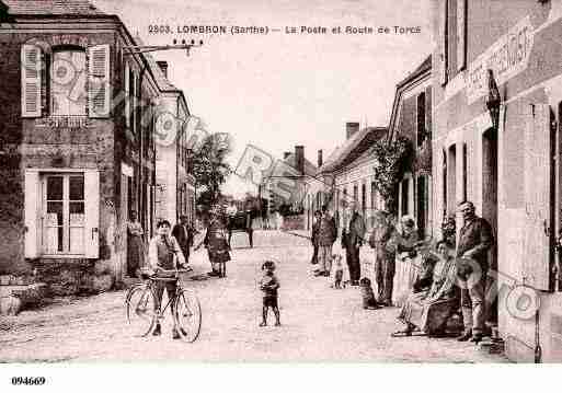 Ville de LOMBRON, carte postale ancienne