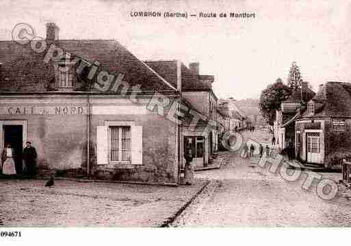 Ville de LOMBRON, carte postale ancienne