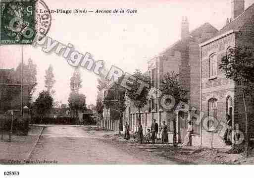 Ville de LOONPLAGE, carte postale ancienne