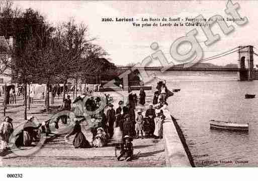 Ville de LORIENT, carte postale ancienne