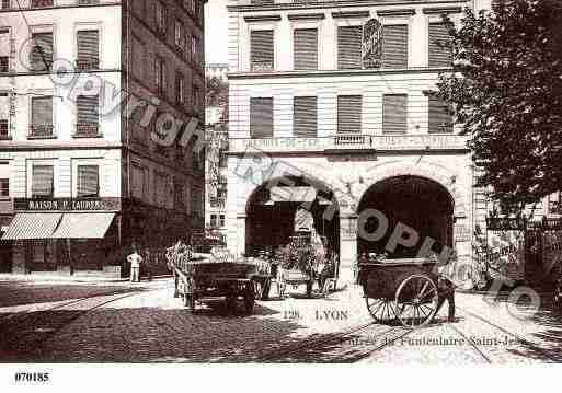 Ville de LYON, carte postale ancienne