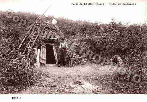 Ville de LYONSLAFORET, carte postale ancienne