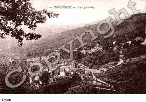 Ville de MAGAGNOSC, carte postale ancienne