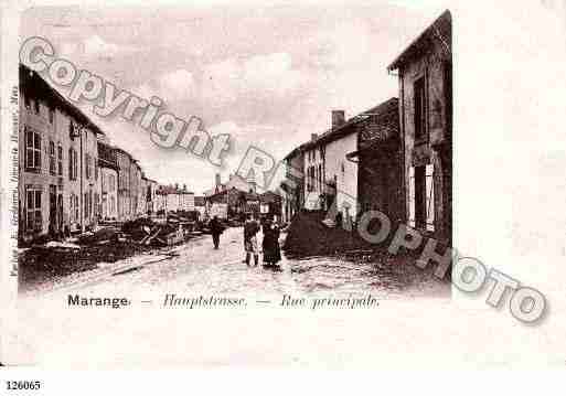 Ville de MARANGESILVANGE, carte postale ancienne