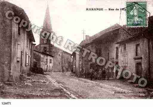 Ville de MARANGESILVANGE, carte postale ancienne