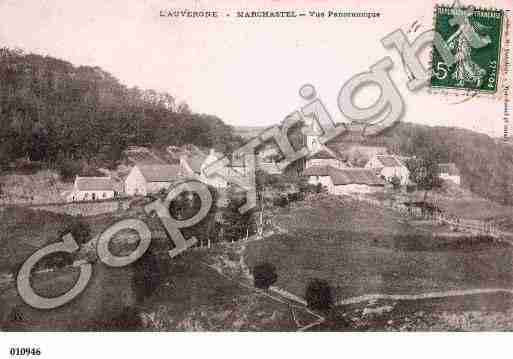 Ville de MARCHASTEL, carte postale ancienne