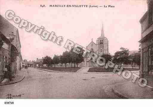 Ville de MARCILLYENVILLETTE, carte postale ancienne