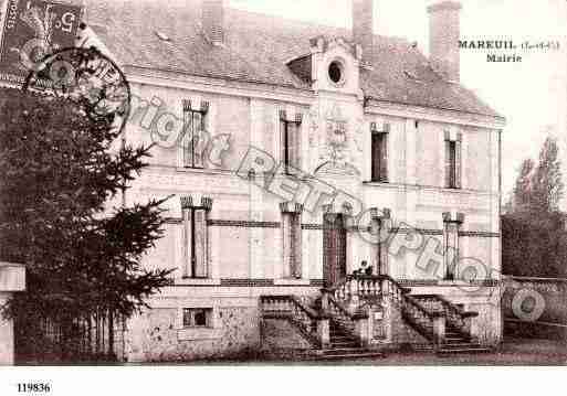 Ville de MAREUILSURCHER, carte postale ancienne